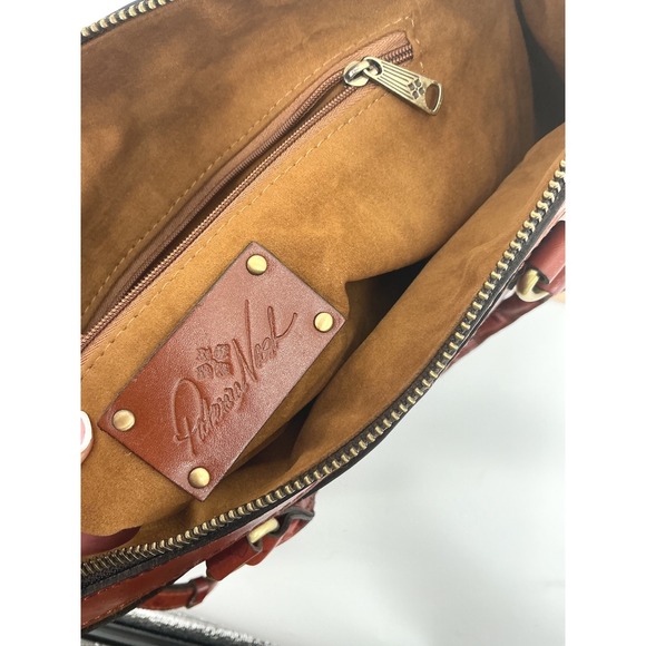 Patricia Nash Cognac Leather Satchel Crossbody w/ Dust‎ Bag & Papers - Picture 3 of 11